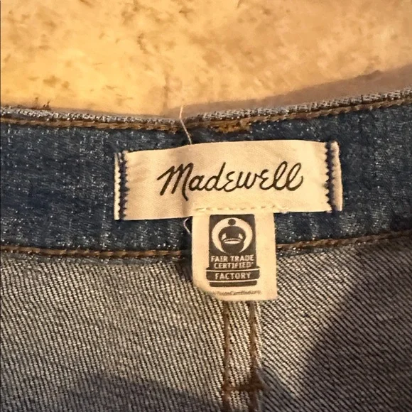 Madewell Women's Straight Leg Blue Jeans - Picture 2 of 4
